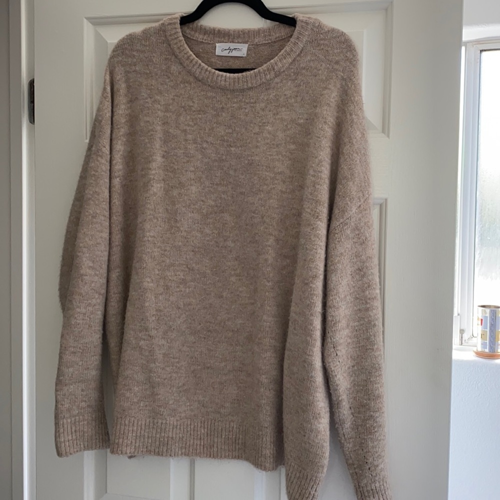 Carly Jean Los Angeles Elizabeth Oatmeal Sweater